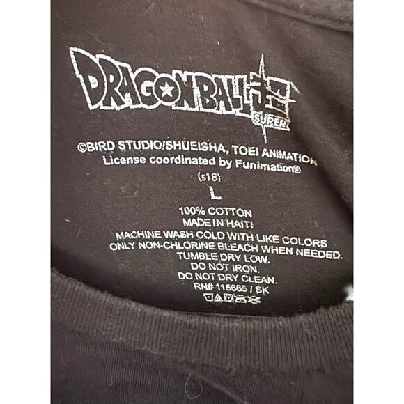 Dragon Ball Super Ultra Instinct Goku Anime Graphic Tee Black Size L - Picture 4 of 5
